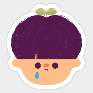 Sad Plant Boy Sticker